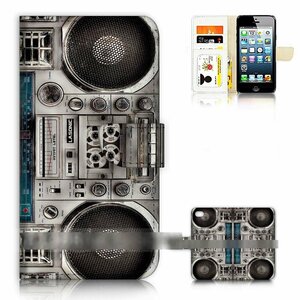iPod Touch 5 6 アイポッド タッチ ファイブ シックス ラジカセ レトロ スマホケース 手帳型ケース スマートフォン カバー