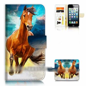 iPhone 6 Plus 6S Plus アイフォン シックス エス プラス 馬 ウマ ホース スマホケース 手帳型ケース スマートフォン カバー