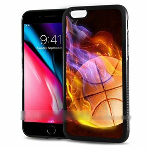 iPhone 5 アイフォン ファイブ バスケットボール 燃える スマホケース アートケース スマートフォン カバー
