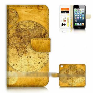 Galaxy A52 ギャラクシー SC-53B 世界地図 オールド スマホケース 手帳型ケース スマートフォン カバー