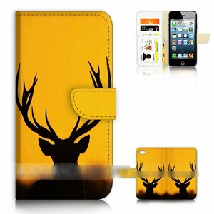iPhone X Aiphone Ten Deer Deer Case Case Notebook Type Case Cover с смартфоном