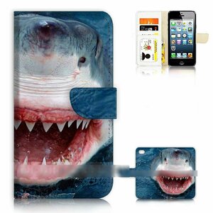iPhone 6 Plus 6S Plus アイフォン シックス エス プラス サメ 鮫 シャーク スマホケース 手帳型ケース スマートフォン カバー
