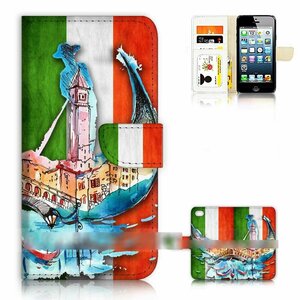 iPhone 6 Plus 6S Plus アイフォン シックス エス プラス イタリア 国旗 スマホケース 手帳型ケース スマートフォン カバー