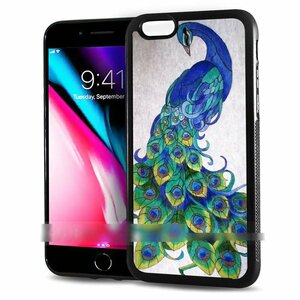 iPhone 7 Plus 8 Plus アイフォン セブン エイト プラス クジャク 羽 孔雀 スマホケース アートケース スマートフォン カバー