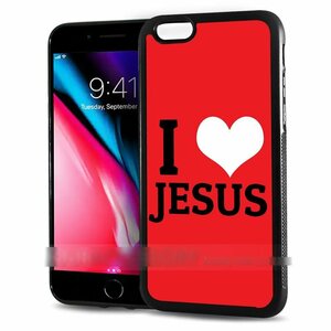 iPhone 7 8 アイフォン セブン エイト アイ ラブ ジーザス キリスト教 スマホケース アートケース スマートフォン カバー