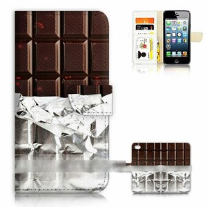 iPhone 5 アイフォン ファイブ チョコレート スイーツ スマホケース 手帳型ケース スマートフォン カバー