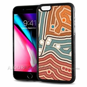 iPhone 6 Plus 6S Plus アイフォン シックス エス プラス アボリジニ アボリジナル アート ドット柄 スマホケース スマートフォン カバー