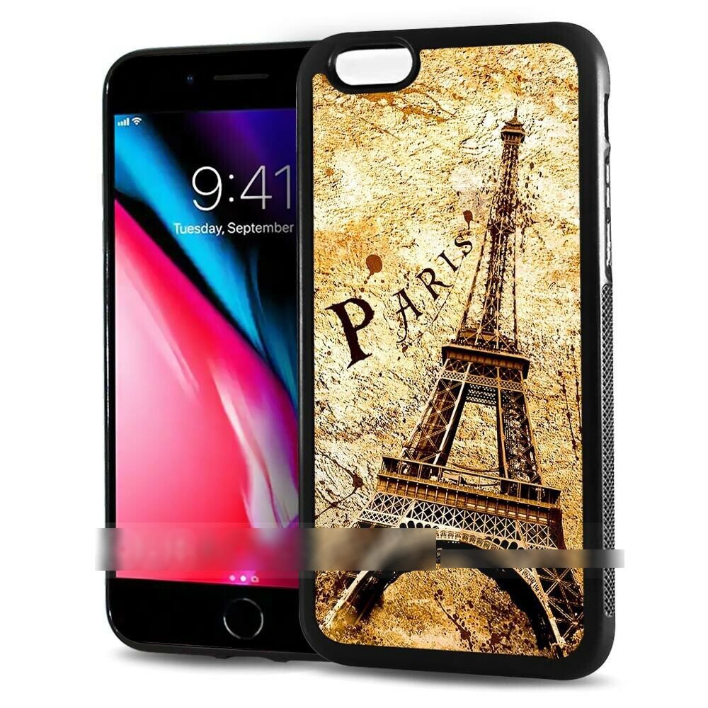 iPhone 7 Plus 8 Plus iPhone Seven Eight Plus Eiffel Tower France Paris Painting Style Smartphone Case Smartphone Cover, accessories, iPhone Cases, For iPhone 7 Plus/8 Plus