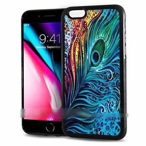 iPhone 6 Plus 6S Plus アイフォン シックス エス プラス クジャク 羽 孔雀 スマホケース アートケース スマートフォン カバー