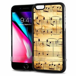 iPhone 5 5S SE アイフォン ファイブ エス エスイー 音符 楽譜 ヴィンテージ感 スマホケース アートケース スマートフォン カバー