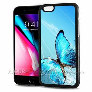 iPhone 7 Plus 8 Plus アイフォン セブン エイト プラス チョウ 蝶々 バタフライ スマホケース アートケース スマートフォン カバー