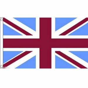 海外限定 国旗 イギリス 英国 ユニオンジャック ワイン ボルドー ブルー 水色 特大フラッグ
