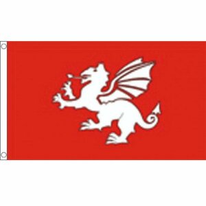 海外限定 国旗 イングランド アーサー王 竜 龍 ドラゴン 特大フラッグ