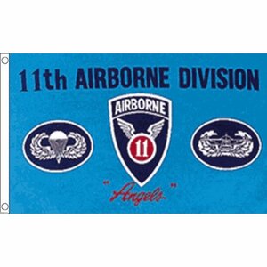 海外限定 国旗 米国陸軍 第11空挺師団 アメリカ USA アーミー 特大フラッグ