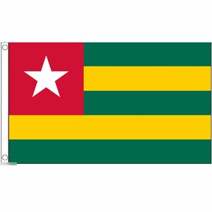 海外限定 国旗 トーゴ共和国 西アフリカ 特大フラッグ