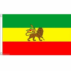 海外限定 国旗 ラスタカラー ラスタファリアン レゲエ ユダ族のライオン 特大フラッグ