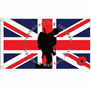 海外限定 国旗 第一次世界大戦 WW1 100周年 イギリス 英国 ユニオンジャック 特大フラッグ