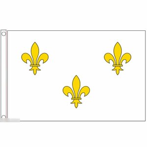 海外限定 国旗 フランス王国 紋章 フルール・ド・リス ユリ アヤメ 特大フラッグ