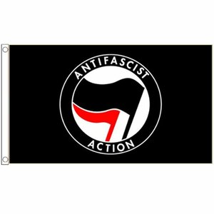 海外限定 国旗 アンチ 反ファシズム 政治運動 抵抗運動 反ファシスト 特大フラッグ
