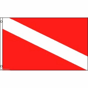 海外限定 国旗 スキューバダイビング ダイバーズ 特大フラッグ