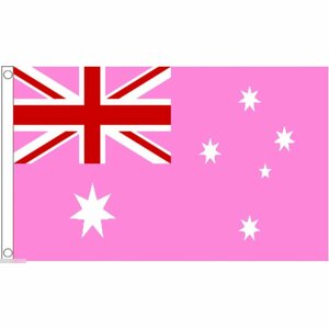 海外限定 国旗 オーストラリア連邦 ピンク キュート 特大フラッグ
