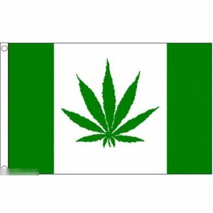 海外限定 国旗 カナダ マリファナ 大麻 ヘンプ カンナビス 特大フラッグ