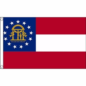 海外限定 国旗 ジョージア州 州旗 アメリカ合衆国 USA 特大フラッグ