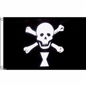 海外限定 国旗 海賊旗 パイレーツ スカル 骸骨 ドクロ エマニュエル ウィン 特大フラッグ