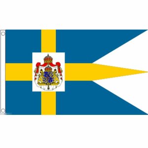 海外限定 国旗 スウェーデン王国 国王 女王 国章 特大フラッグ