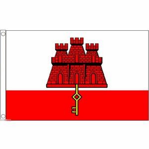 海外限定 国旗 ジブラルタル イベリア半島 特大フラッグ