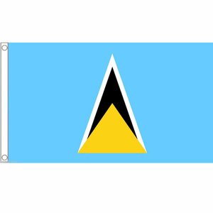 海外限定 国旗 セントルシア 西インド諸島 カリブ海 特大フラッグ
