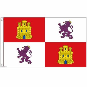 海外限定 国旗 カスティーリャ イ レオン州 スペイン 特大フラッグ