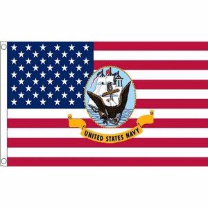 海外限定 国旗 米国海軍 USN アメリカ ネイビー 軍旗 特大フラッグ