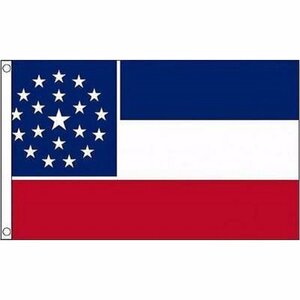 海外限定 国旗 ミシシッピ州 アメリカ 州旗 デザイン変更案 特大フラッグ