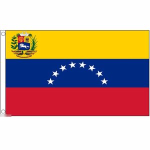 海外限定 国旗 ベネズエラ ボリバル共和国 政府用 軍旗 特大フラッグ