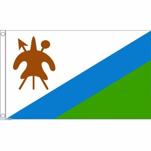 海外限定 国旗 レソト王国 1987年～2006年 特大フラッグ