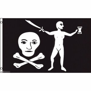 海外限定 国旗 海賊旗 パイレーツ スカル 骸骨 ドクロ クロスボーン サーベル 剣 特大フラッグ