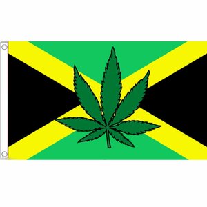 海外限定 国旗 ジャマイカ マリファナ 大麻 カンナビス 特大フラッグ