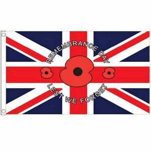海外限定 国旗 イギリス 英国 ユニオンジャック リメンブランス デー 戦没者追悼記念日 特大フラッグ