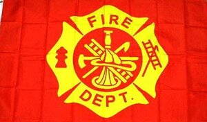 海外限定 国旗 アメリカ 消防局 消防署 特大フラッグ