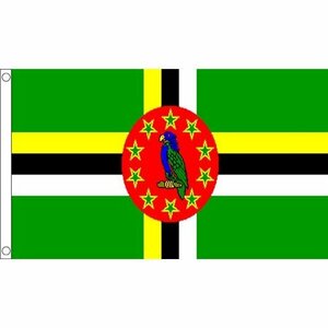 海外限定 国旗 ドミニカ国 北アメリカ 貴重 特大フラッグ