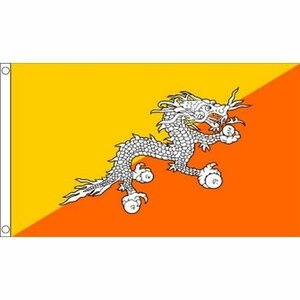 海外限定 国旗 ブータン王国 雷竜の国 貴重 特大フラッグ