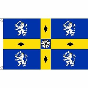 海外限定 国旗 ダラム州 イギリス イングランド 特大フラッグ
