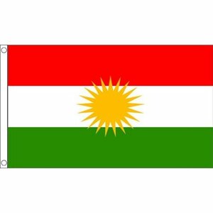 海外限定 国旗 クルディスタン地域 貴重 特大フラッグ