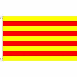海外限定 国旗 スペイン カタルーニャ州 州旗 貴重 特大フラッグ