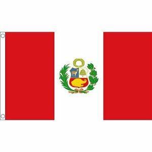 海外限定 ペルー共和国 南アメリカ 貴重 国旗 大フラッグ