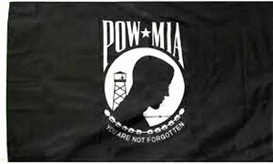 海外限定 国旗 POW MIA 戦争捕虜戦闘中行方不明G80 大フラッグ