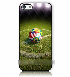 iPhone6 6SPlusサッカーボール アートケース保護フィルム付
