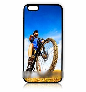 GalaxyS6S6Edge自転車クロスバイクアートケース 保護フィルム付