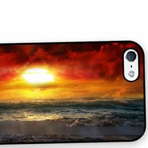 iPhone 8 iPhone 8 Plus iPhone X アイフォン アイフォーン エイト プラス テン太陽 海 空 自然 アートケース保護フィルム付_画像3